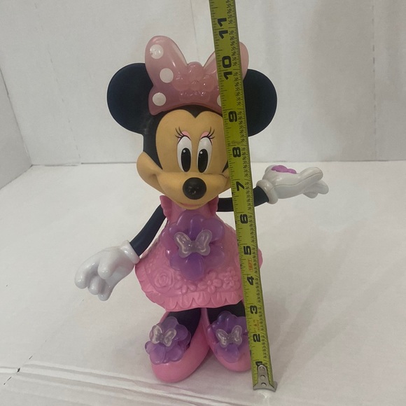 DISNEY talking singing Minnie Mouse light up push press flower toy colors - Picture 10 of 13